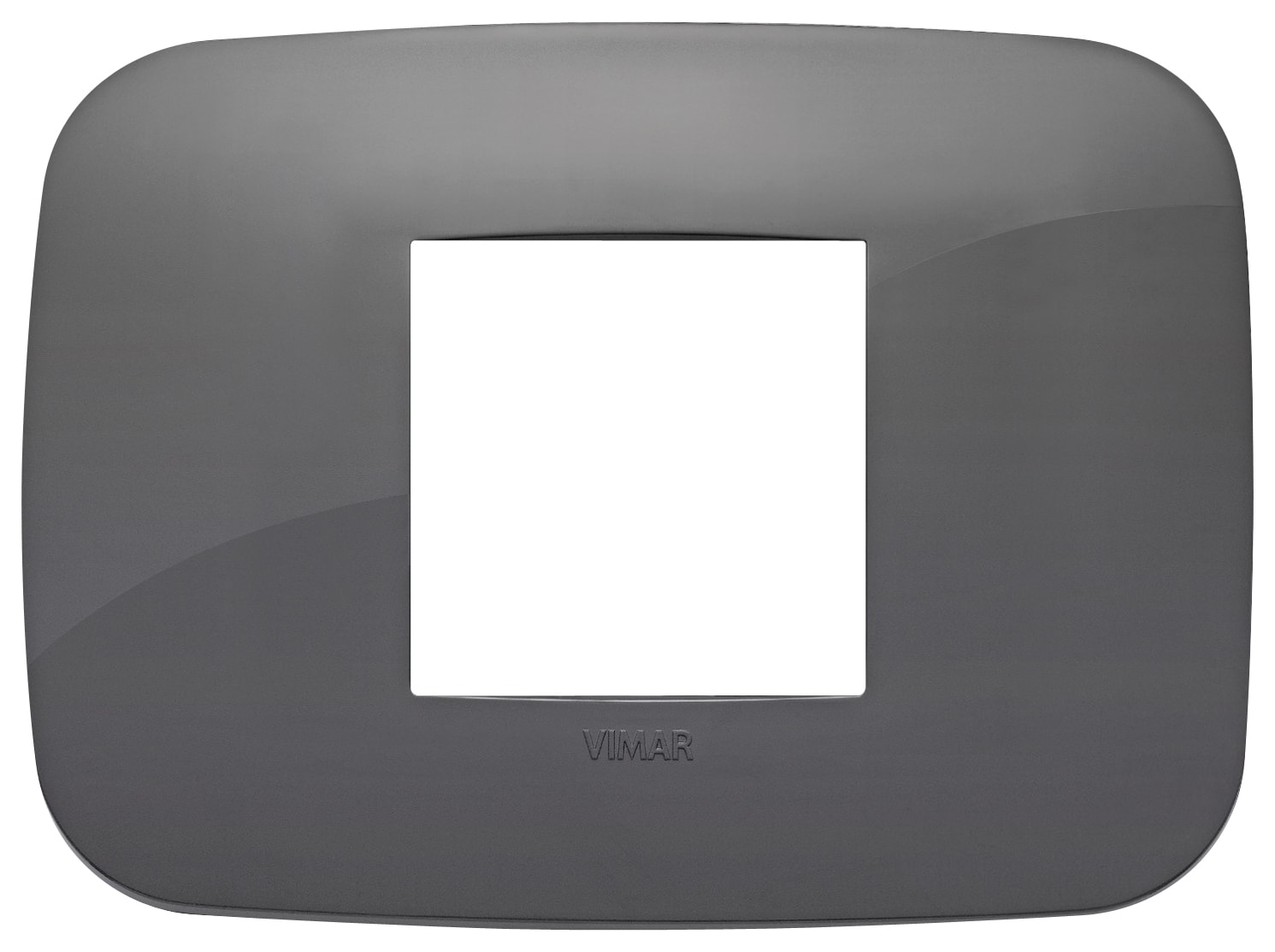 VIMAR - PLACCA ROUND 2M CENTRALI GRIGIO