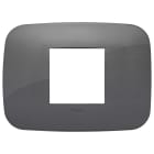 VIMAR - PLACCA ROUND 2M CENTRALI GRIGIO