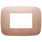 VIMAR - PLACCA ROUND 3M RAME SPAZZOLATO 19683.11