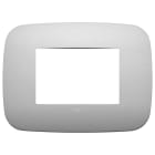 VIMAR - PLACCA ROUND 3M ARGENTO MATT