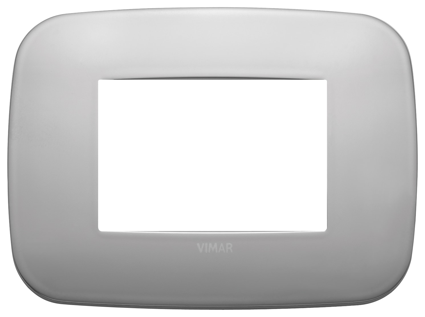 VIMAR - PLACCA ROUND 3M NICHEL MATT