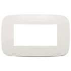 VIMAR - Placca tonda 4 moduli in tecnopolimero avorio 19684.83