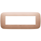 VIMAR - PLACCA ROUND 7M RAME SPAZZOLATO 19687.11