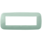 VIMAR - Placca tonda 7 moduli in tecnopolimero colore salvia 19687.65