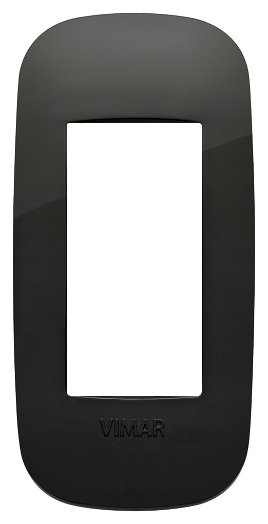 VIMAR - PLACCA ROUND 1MP NERO