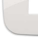 VIMAR - Placca tonda 1 modulo avorio per pannelli in tecnopolimero 19696.83