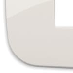 VIMAR - Placca Rotonda 2 Moduli Avorio per Pannelli Tecnopolimero 19697.83