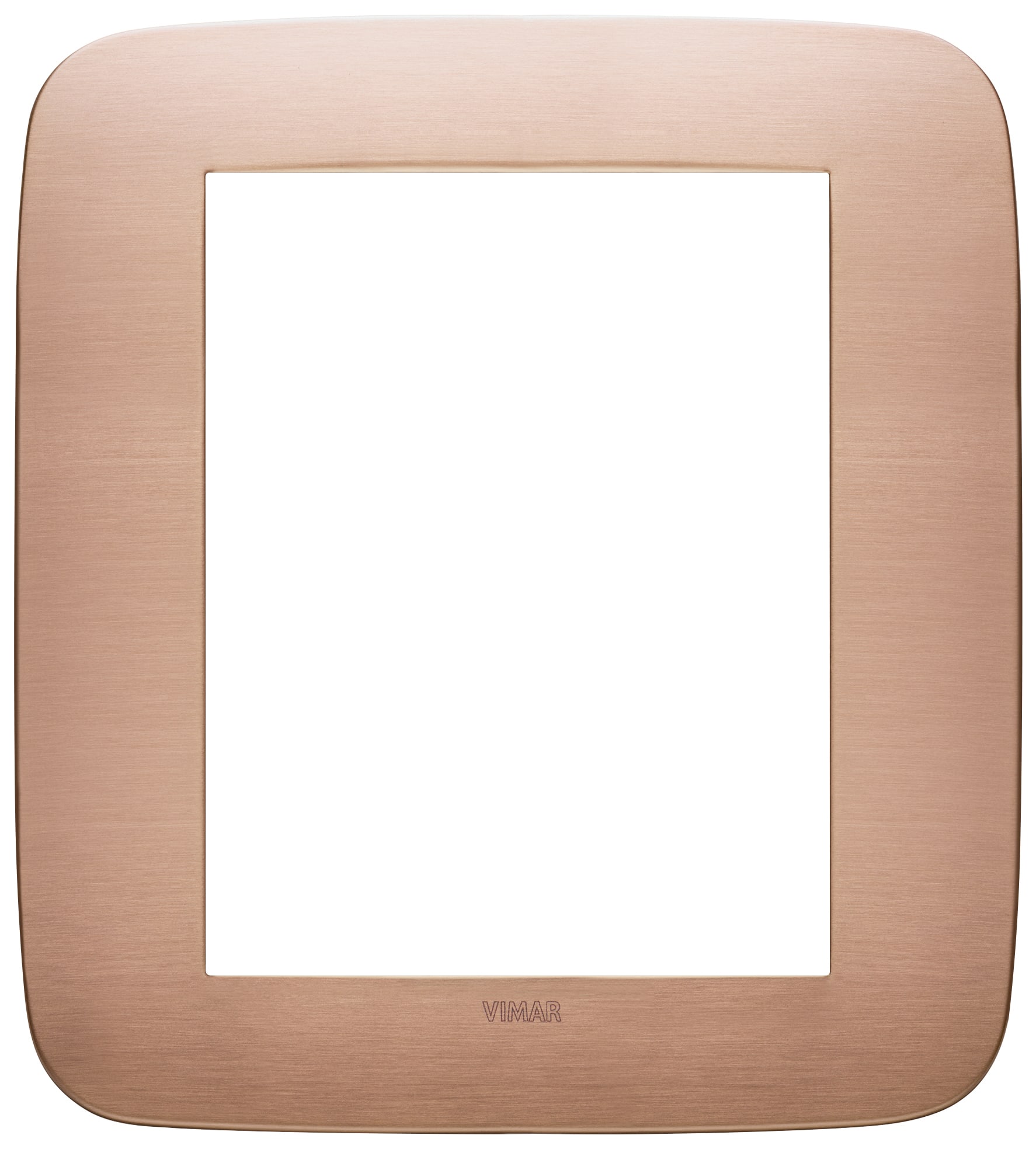 VIMAR - PLACCA ROUND 8M RAME SPAZZOLATO 19698.11