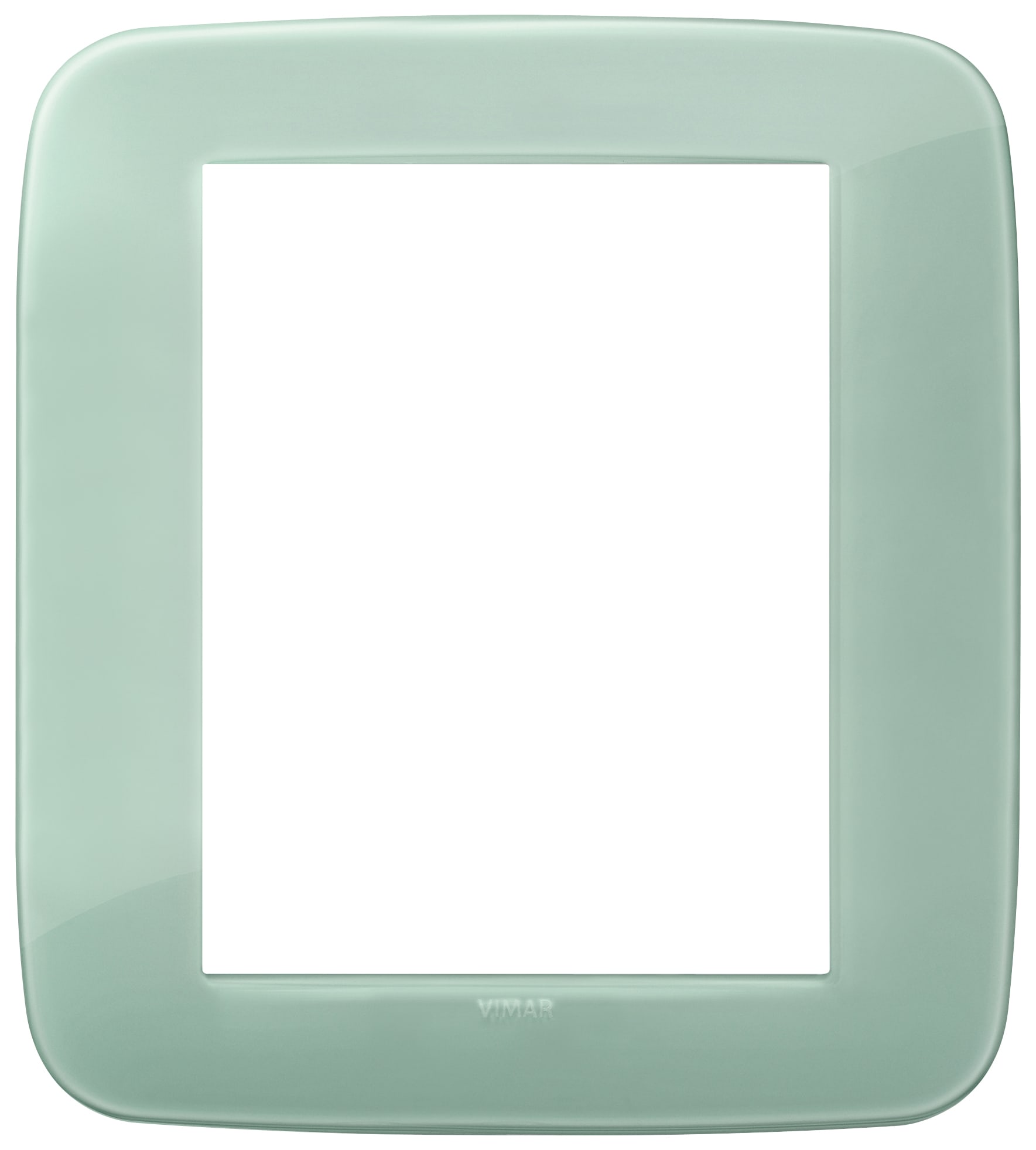 VIMAR - Placca tonda 8 moduli in Tecnopolimero Reflex Salvia 19698.65