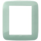 VIMAR - Placca tonda 8 moduli in Tecnopolimero Reflex Salvia 19698.65