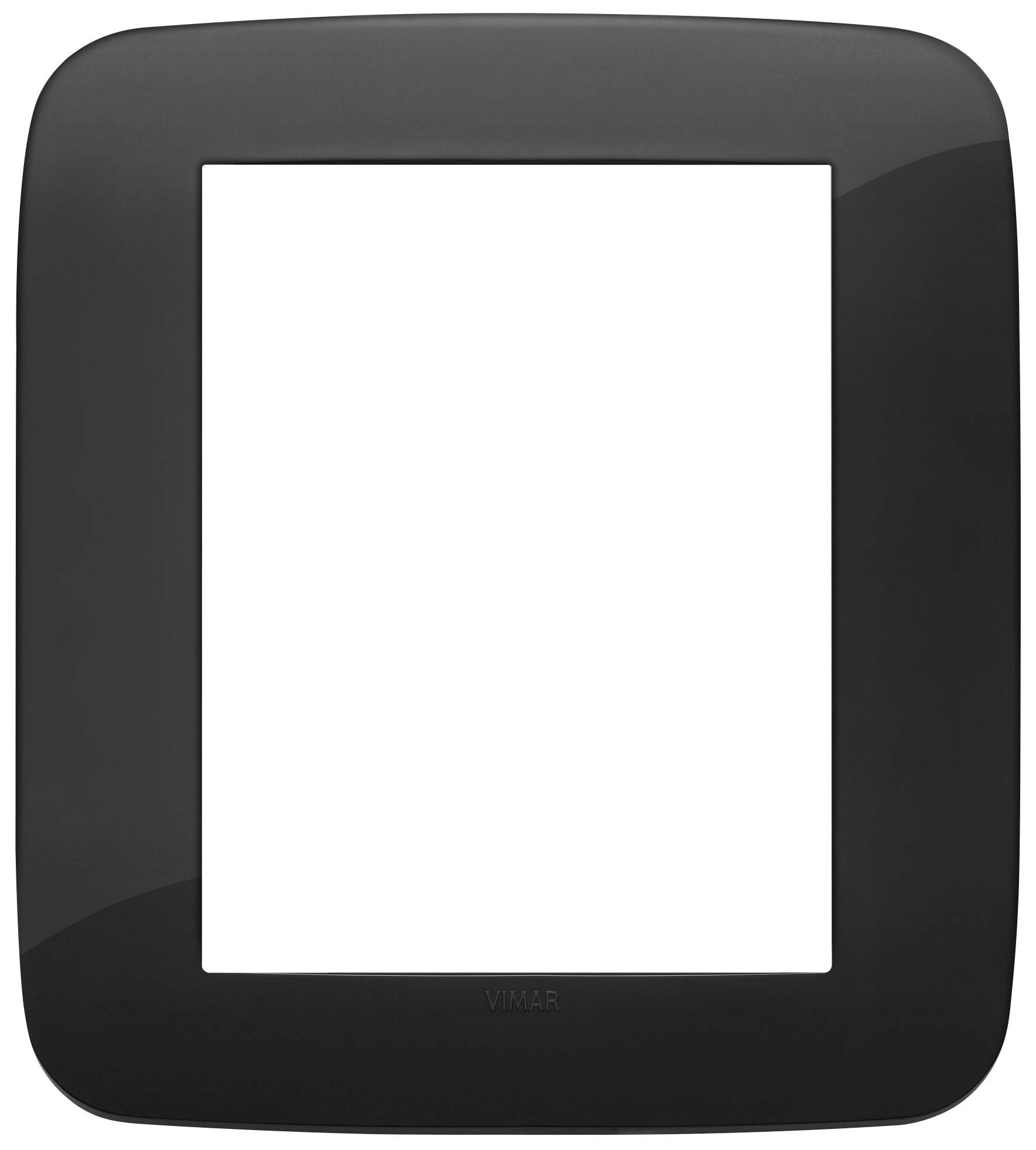 VIMAR - PLACCA ROUND 8M NERO 19698.81