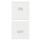 VIMAR - DUE MEZZI TASTI 1M SIMBOLI ON/OFF BIANCO 19751.1.B