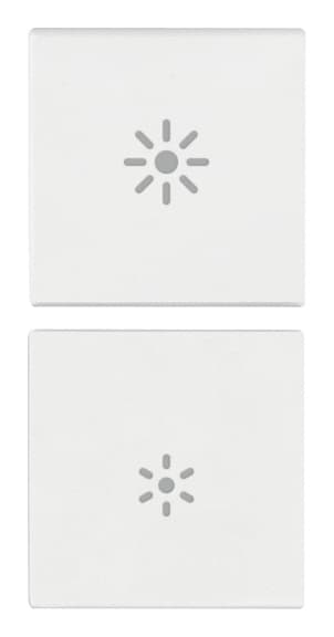 VIMAR - DUE MEZZI TASTI 1M DIMMER BIANCO