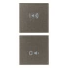 VIMAR - Due Tasti Metal On/Off Volume Intercambiabili 1 Modulo Simboli I E O.