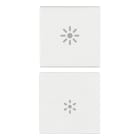 VIMAR - 2 MEZZI TASTI 1M DIMMER ANTIBAT. BIANCO 19751.AB.3.B