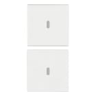 VIMAR - DUE MEZZI TASTI 1M NEUTRO PERS. BIANCO