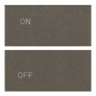 VIMAR - DUE MEZZI TASTI 2M SIMBOLI ON/OFF METAL