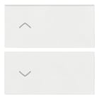 VIMAR - DUE MEZZI TASTI 2M SIMBOLI FRECCE BIANCO 19752.2.B