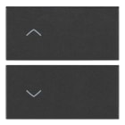 VIMAR - DUE MEZZI TASTI 2M SIMBOLI FRECCE GRIGIO