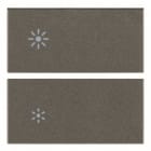 VIMAR - DUE MEZZI TASTI 2M DIMMER METAL