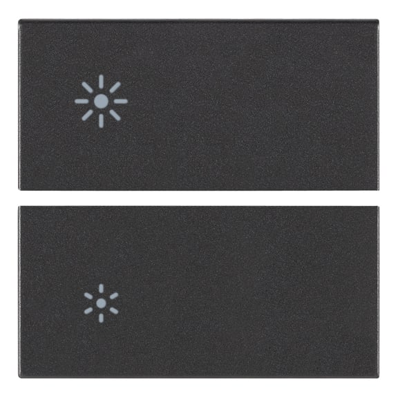 VIMAR - DUE MEZZI TASTI 2M DIMMER GRIGIO