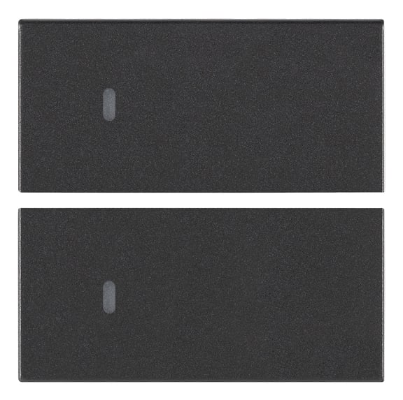 VIMAR - DUE MEZZI TASTI 2M NEUTRO PERS. GRIGIO 19752