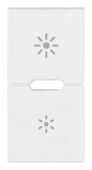 VIMAR - DUE MEZZI TASTI 1M DIMMER BIANCO