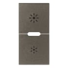 VIMAR - DUE MEZZI TASTI 1M DIMMER METAL