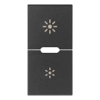 VIMAR - DUE MEZZI TASTI 1M DIMMER GRIGIO 19755.3