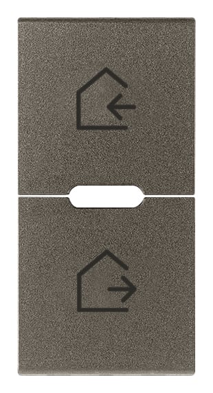 VIMAR - Due Tasti Intercambiabili 1M Modulo, Simboli Scenari Metal