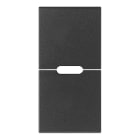 VIMAR - DUE MEZZI TASTI 1M NEUTRO PERS. GRIGIO 19755