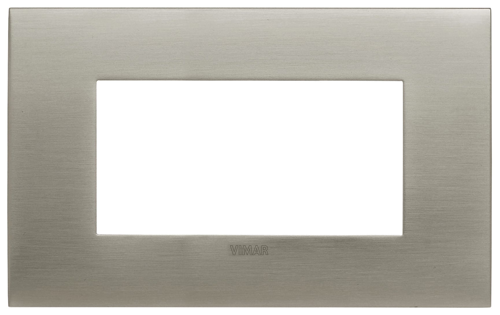 VIMAR - PLACCA FIT 4M ACCIAIO SPAZZOLATO