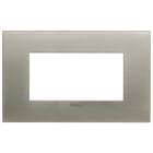 VIMAR - PLACCA FIT 4M ACCIAIO SPAZZOLATO