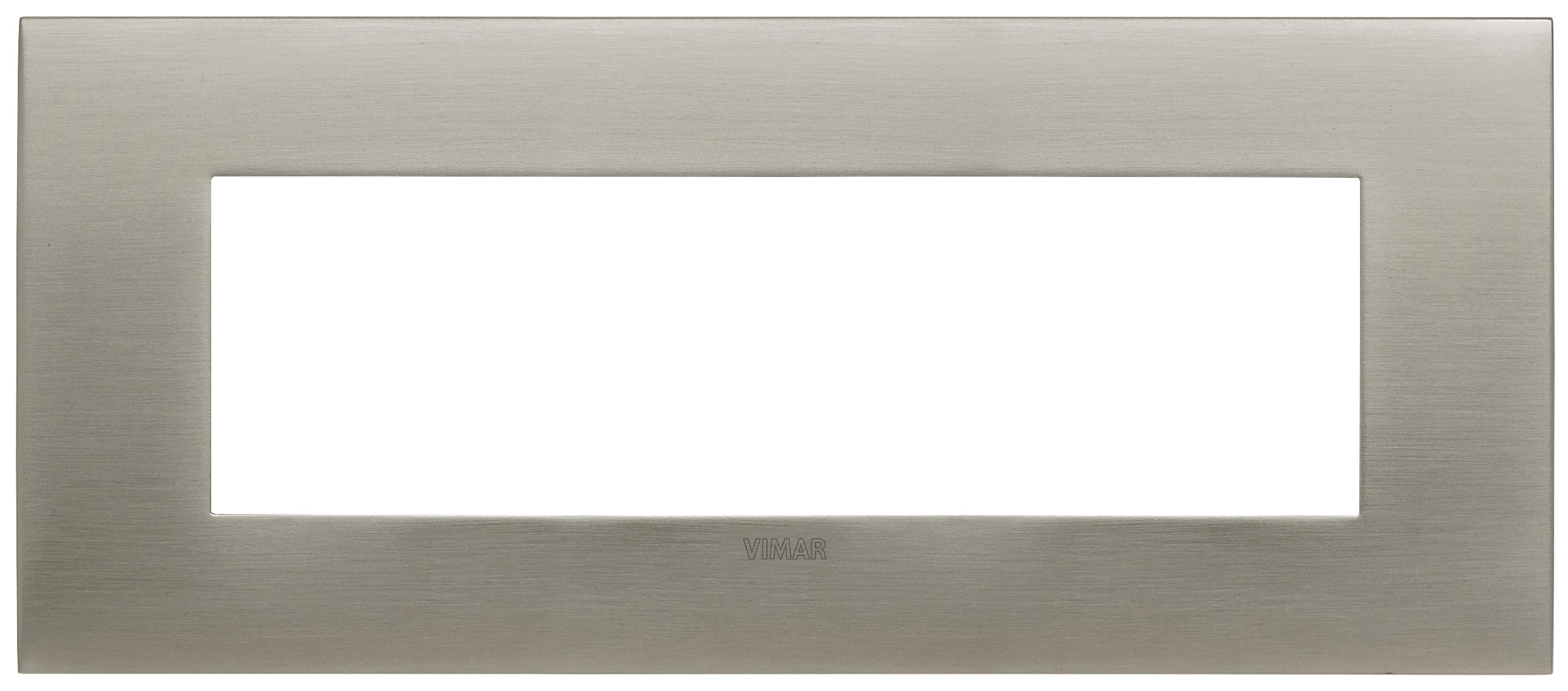 VIMAR - PLACCA FIT 7M ACCIAIO SPAZZOLATO 19957.08