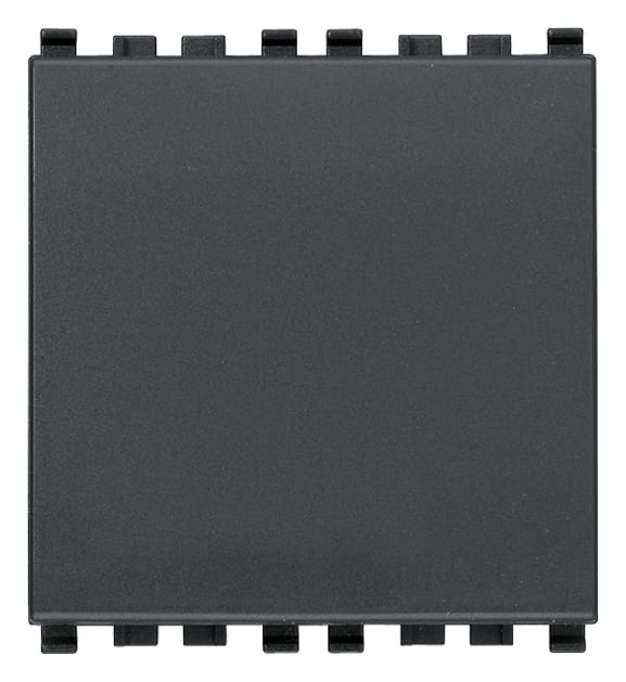 VIMAR - Deviatore 1P 20Ax 2M Grigio Illuminabile Tasto Sostituibile 2 Moduli 250W Lampade Alimentatore Integrato 20006.2