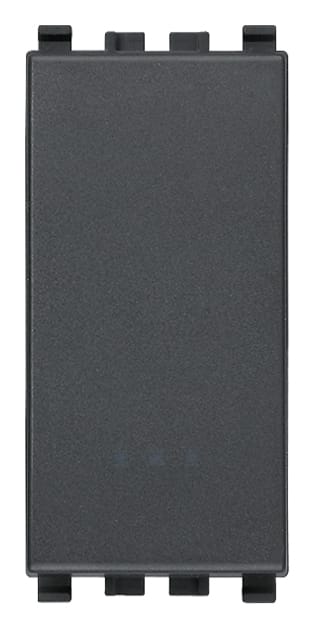 VIMAR - Deviatore 1P 20Ax Grigio Illuminabile Tasto Sostituibile Max 250 W Per Lampade Con Alimentatore Integrato 20006