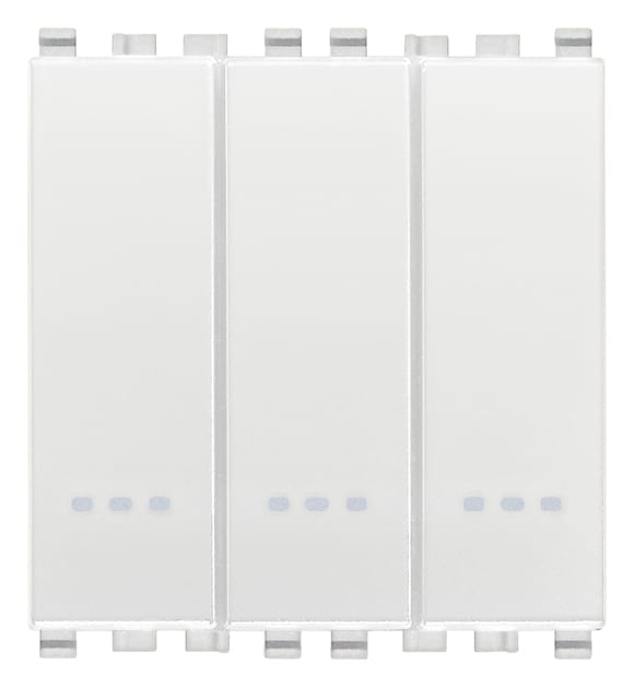 VIMAR - Deviateur 1P 20Ax Bianco - Indipendenti 1P 20 Ax 250 V~, Bianco - 2 Moduli. Max 250 W Per Lampade Con Alimentatore Integrato