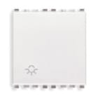 VIMAR - PULSANTE 1P NO 10A LUCE 2M BIANCO 20008.2.L.B
