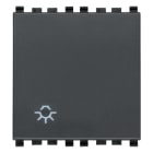 VIMAR - PULSANTE 1P NO 10A LUCE 2M GRIGIO 20008.2.L