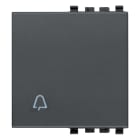 VIMAR - TASTO 2M SIMBOLO CAMPANELLO GRIGIO 20022.C