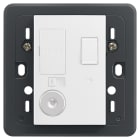 VIMAR - Unità di Connessione 13A Interruttore Bianco con Spia Luminosa e Fusibile di Protezione 20049.L.B