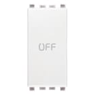VIMAR - PULSANTE 1P NO+NC 10A SIMBOLO OFF BIANCO