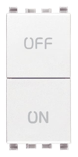 VIMAR - DUE PULSANTI INDIPEND. NO+NC 10A BIANCO