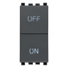 VIMAR - DUE PULSANTI INDIPEND.NO+NC 10A GRIGIO