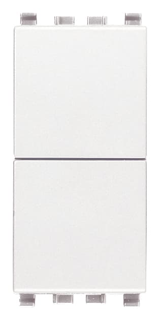 VIMAR - Pulsanti Indipendenti Bianco 10A 250V Chiusura Contemporanea Circuiti 20066.B