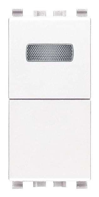 VIMAR - PULSANTE 1P NO 10A + SPIA BIANCA BIANCO