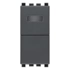 VIMAR - PULSANTE 1P NO 10A +SPIA BIANCA GRIGIO 20068.B