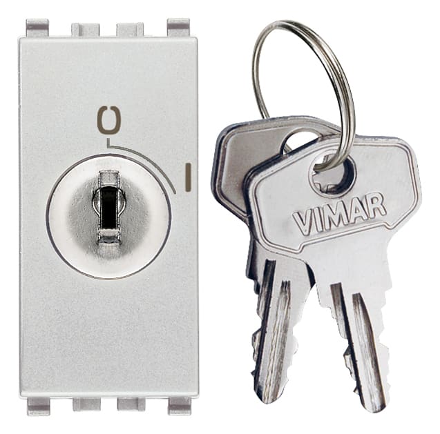 VIMAR - Pulsante 2P 16A + Chiave Unificata 250V Estraibile Posizione O