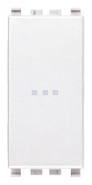 VIMAR - INTERRUTTORE 1P 16AX ASSIALE BIANCO 20101.B