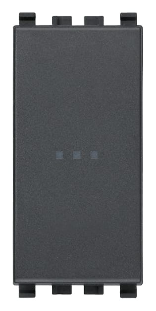 VIMAR - INTERRUTTORE 1P 16AX ASSIALE GRIGIO 20101
